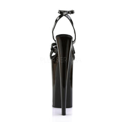 Pleaser BEYOND-012 Black 10 Inch Heel Ankle Strap Sandals - Shoecup.com - 4