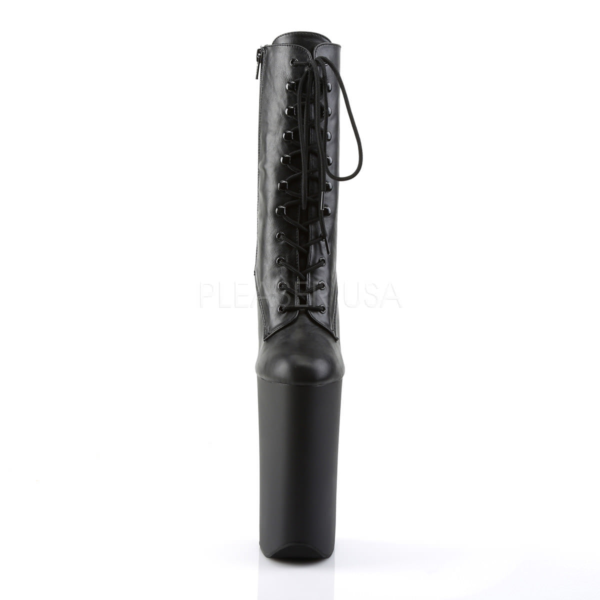 10 Inch Heel Pleaser BEYOND-1020 Black Pu With 6 Inch Platform ...