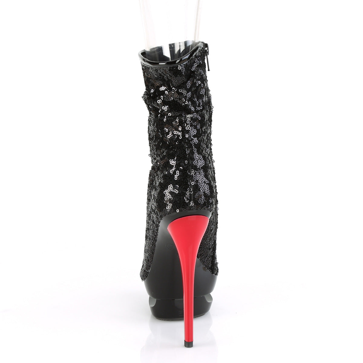 6 Inch Heel BLONDIE-R-1008 Black Sequins Red
