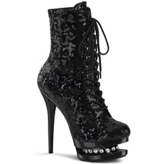 6" Heel BLONDIE-R-1020 Black Sequins Black