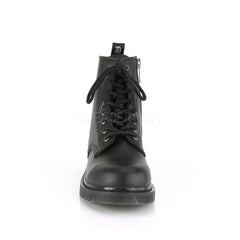 1 Inch Heel BOLT-100 Black Vegan Leather