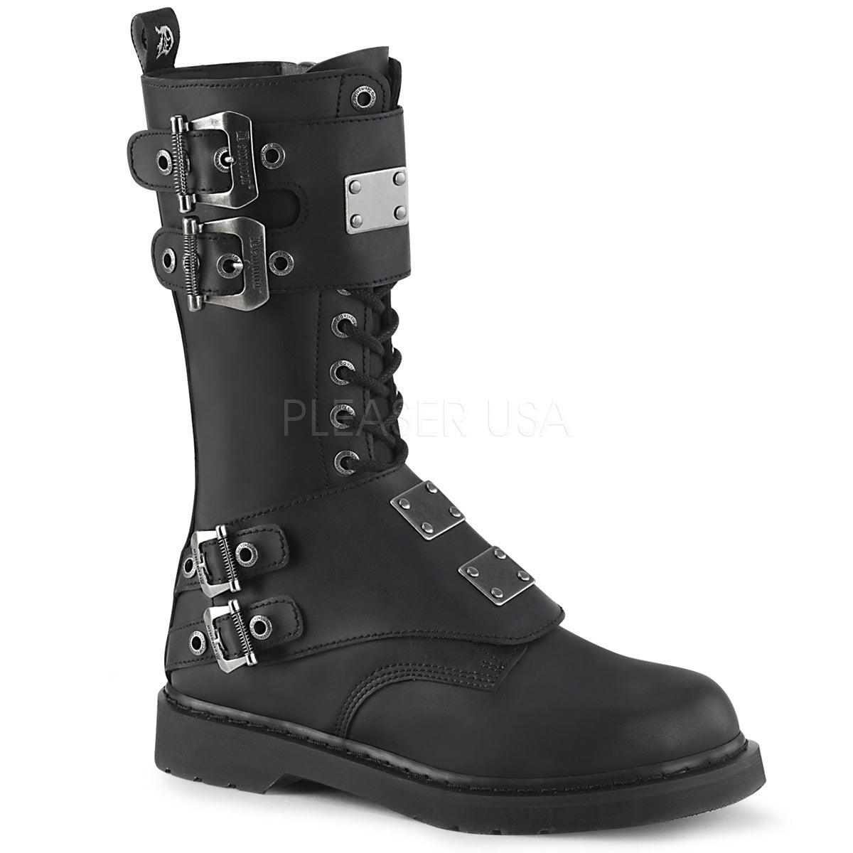 1 Inch Heel BOLT-345 Black Vegan Leather – Shoecup.com