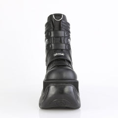 3 Inch Platform BOXER-70 Black Vegan Leather