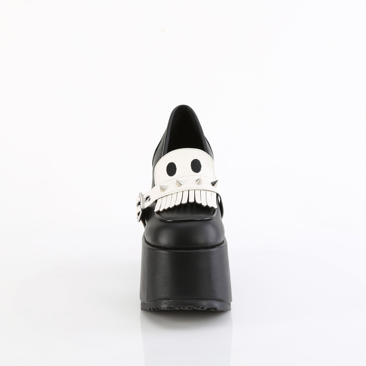 5 Inch Heel CAMEL-58 Black Pu