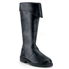 Men's Black Pu Pirate Boots - Shoecup.com