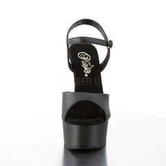 Pleaser CAPTIVA-609 Black Pu Ankle Strap Sandals - Shoecup.com - 2