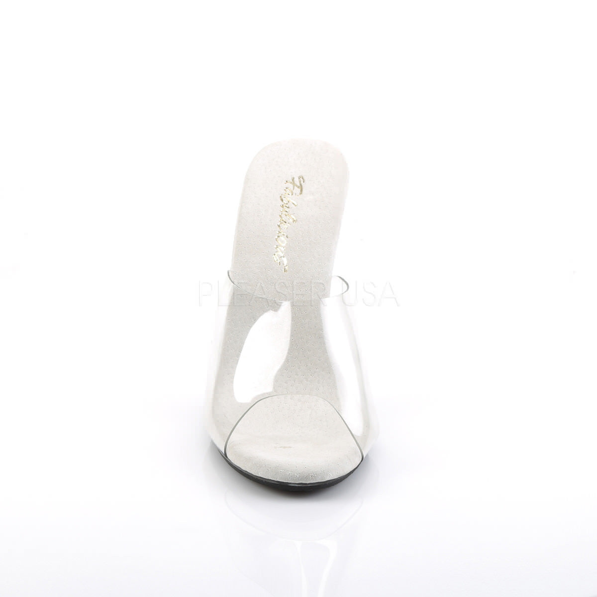 FABULICIOUS CARESS-401 Clear-Clear Stiletto Slides