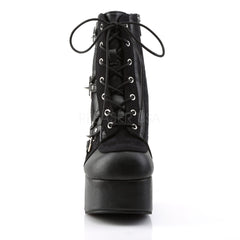 Demonia CHARADE-100 Black Block Heel Boots - Shoecup.com - 2