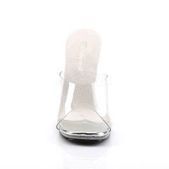 FABULICIOUS CHIC-01 Clear-Clear Stiletto Slides