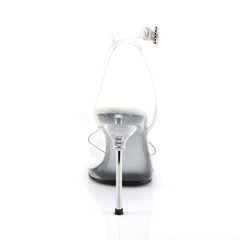 FABULICIOUS CHIC-06 Clear-Clear Ankle Strap Sandals