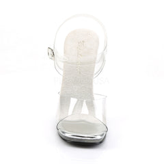 Fabulicious CHIC-08 Clear Ankle Strap Sandal