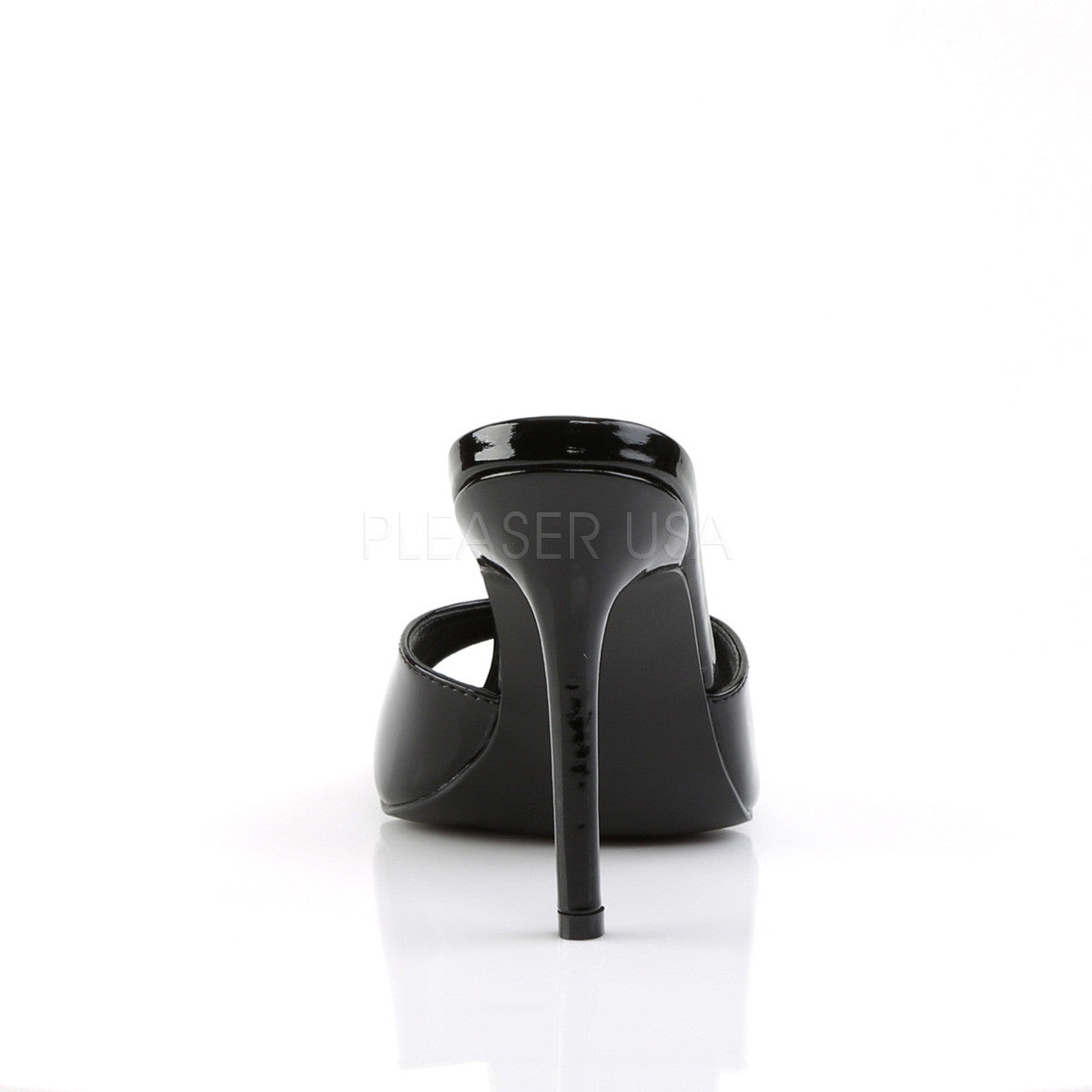 Pleaser CLASSIQUE-01 Black Pat Slides - Shoecup.com - 4