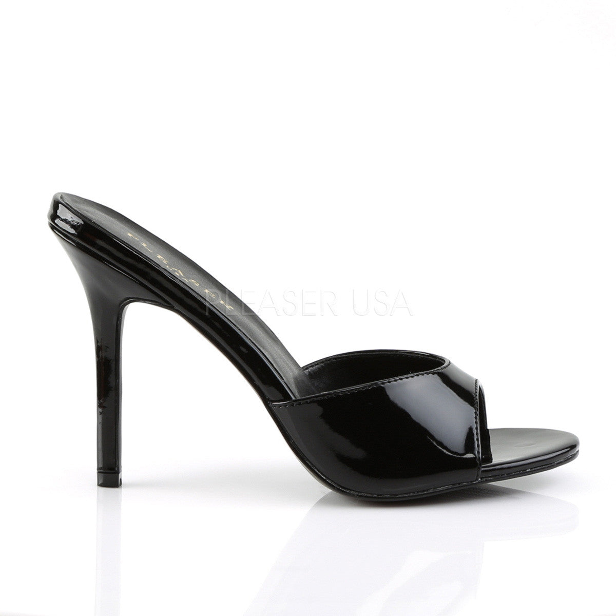 Pleaser CLASSIQUE-01 Black Pat Slides - Shoecup.com - 5