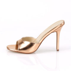4 Inch Heel CLASSIQUE-01 Rose Gold Metallic