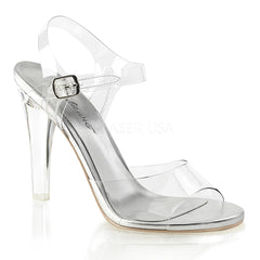 Fabulicious CLEARLY-408 Clear Ankle Strap Sandals - Shoecup.com - 1