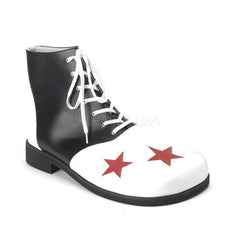 FUNTASMA CLOWN-02 Black-White Pu Clown Shoes - Shoecup.com