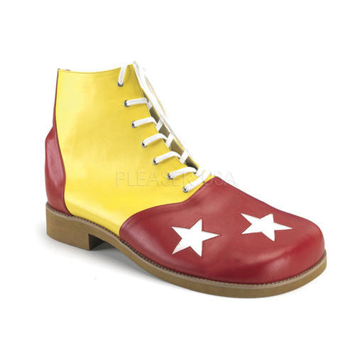 FUNTASMA CLOWN-02 Yellow-Red Pu Clown Shoes - Shoecup.com