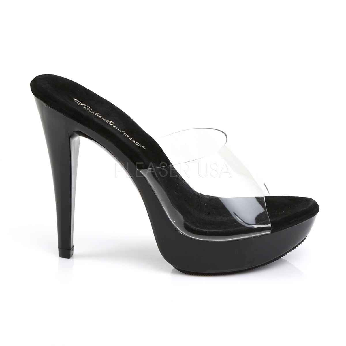 5 Inch Heel COCKTAIL-501 Clear-Black