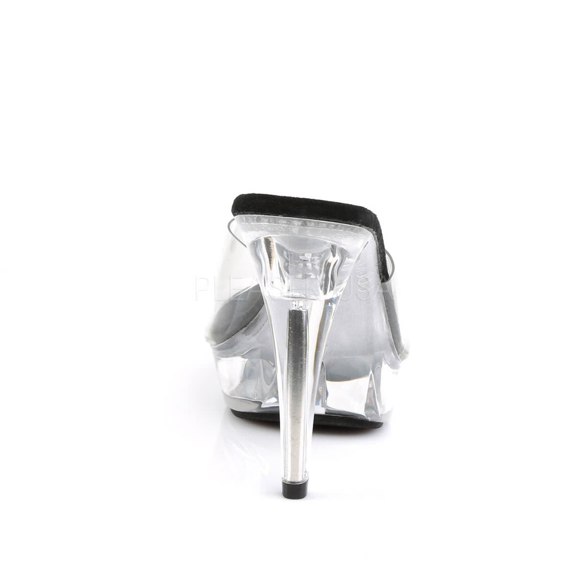 5 Inch Heel COCKTAIL-501 Clear-Black Sole