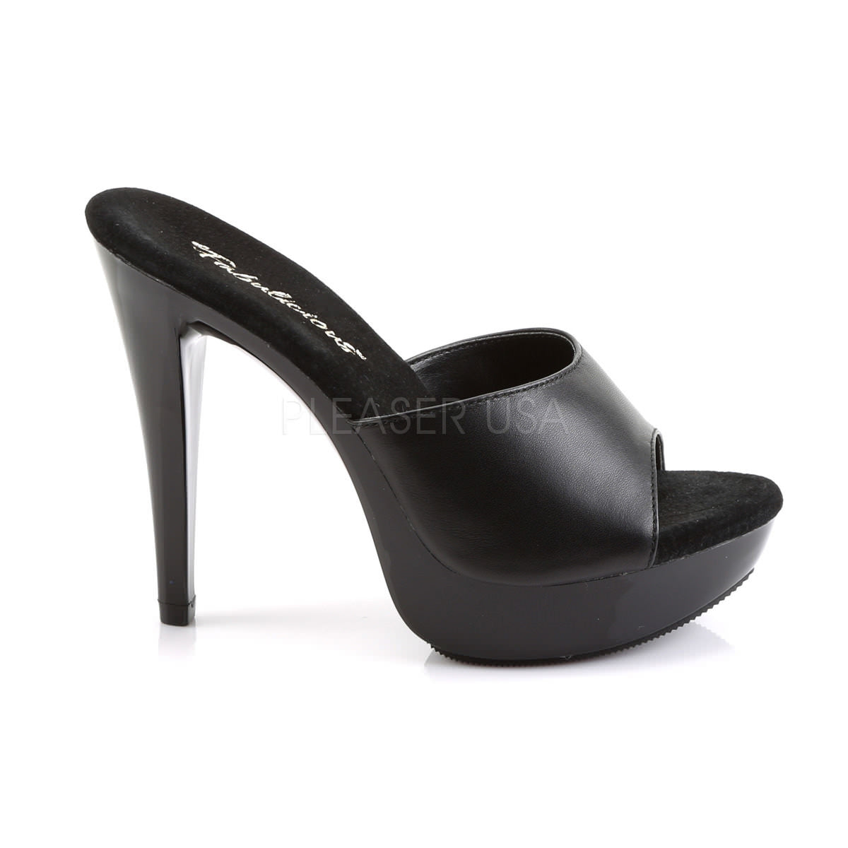 5 Inch Heel COCKTAIL-501L Black Leather