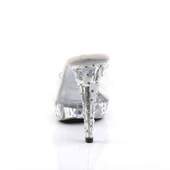 5 Inch Heel COCKTAIL-501SDT Clear Rhinestone