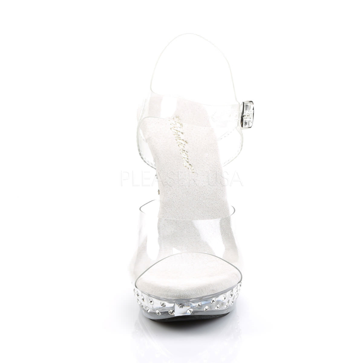 FABULICIOUS COCKTAIL-508SDT Clear-Clear Ankle Strap Sandals