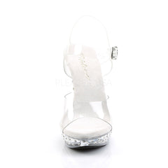 FABULICIOUS COCKTAIL-508SDT Clear-Clear Ankle Strap Sandals