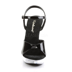 FABULICIOUS COCKTAIL-509 Black-Clear Ankle Strap Sandals