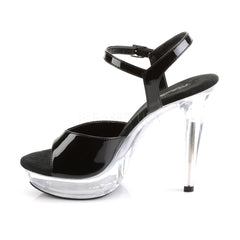 FABULICIOUS COCKTAIL-509 Black-Clear Ankle Strap Sandals