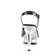 FABULICIOUS COCKTAIL-509 Black-Clear Ankle Strap Sandals