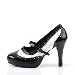 FUNTASMA CONTESSA-06 Black-White Pat Mary Jane
