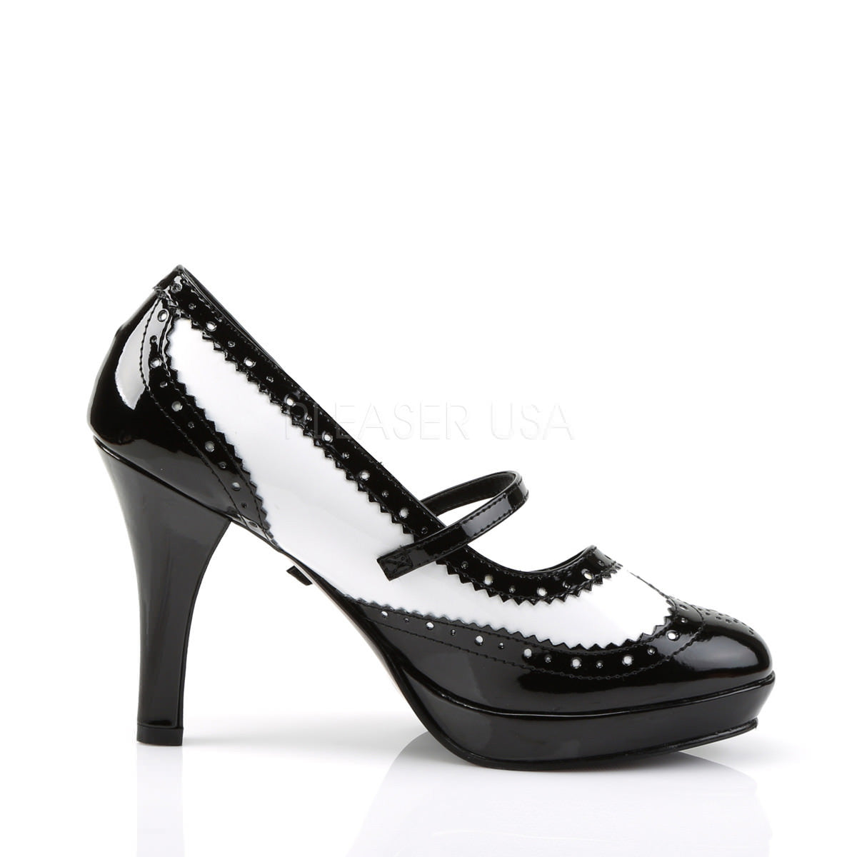 FUNTASMA CONTESSA-06 Black-White Pat Mary Jane