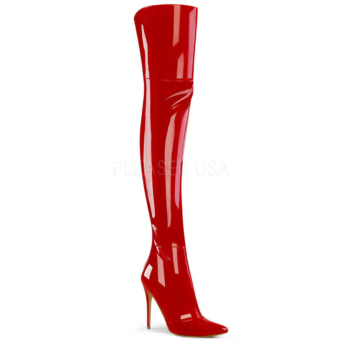 5" Heel COURTLY-3012 Red Pat