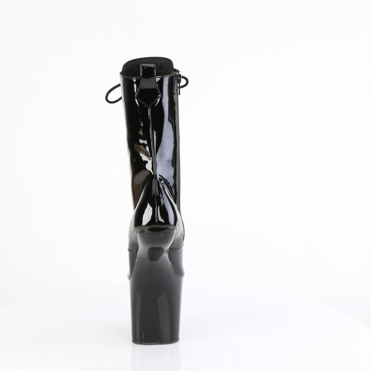 8 Inch Heelless CRAZE-1040 Black Patent