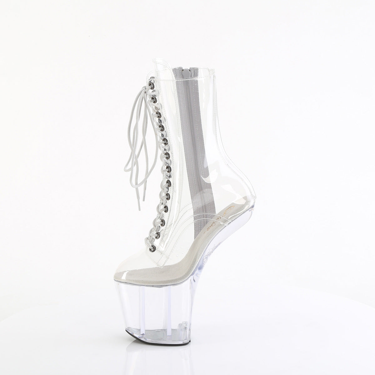 8 Inch Heelless CRAZE-1040C Clear