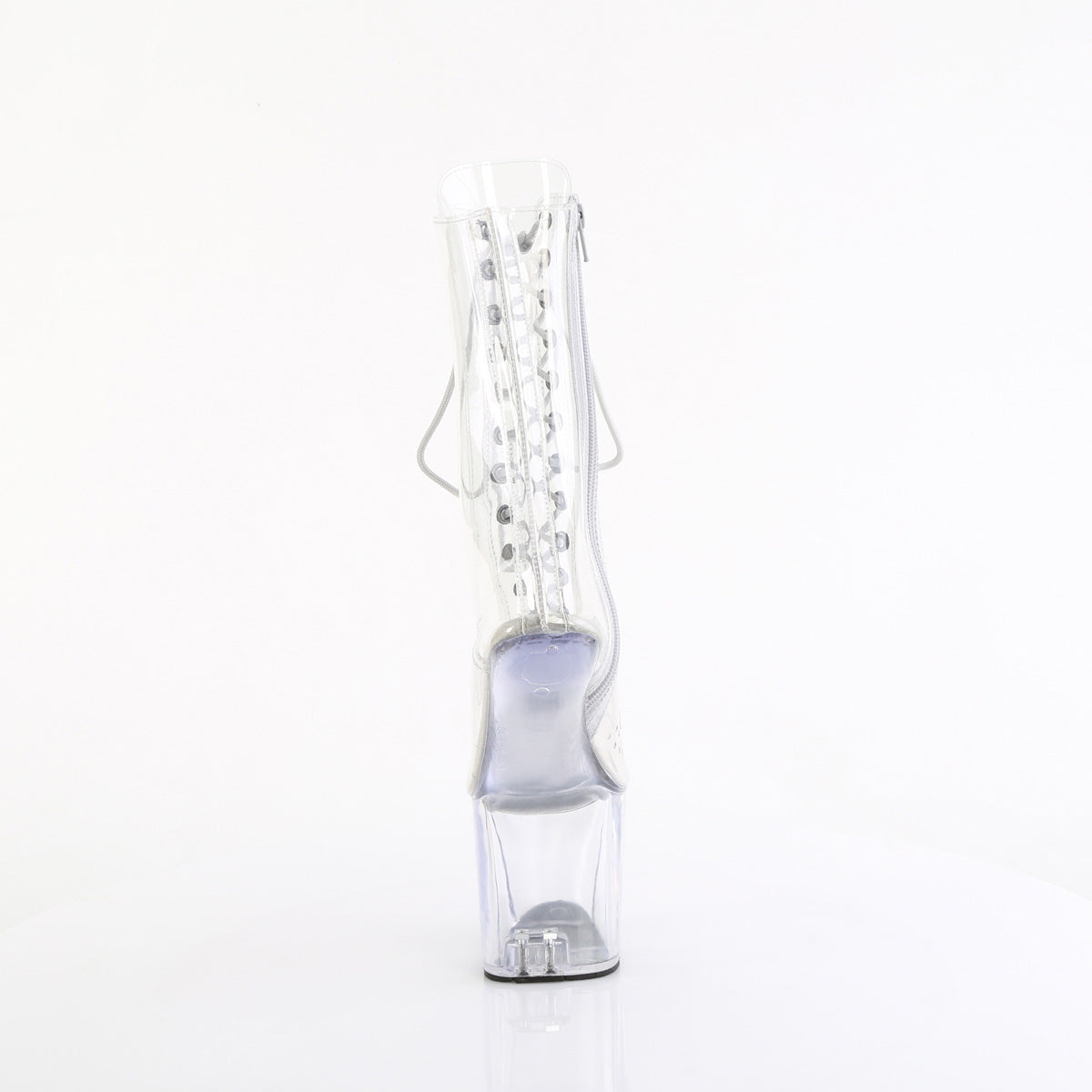 8 Inch Heelless CRAZE-1040C Clear