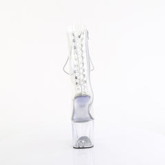 8 Inch Heelless CRAZE-1040C Clear