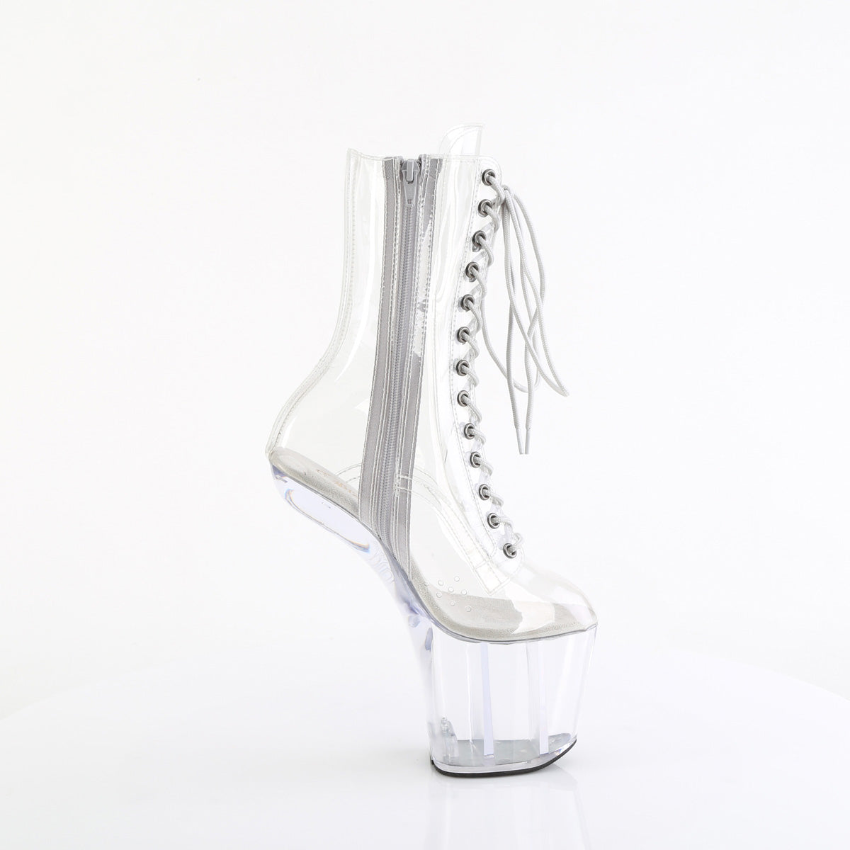 8 Inch Heelless CRAZE-1040C Clear