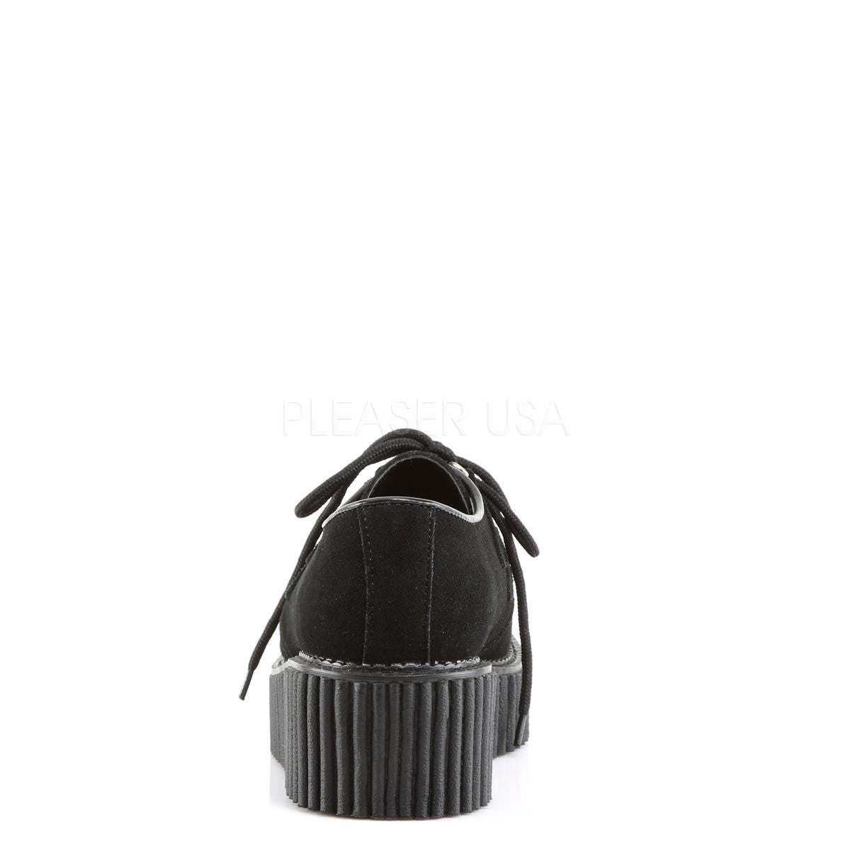 DEMONIA Women's CREEPER-101 Black Suede Creepers - Shoecup.com - 5
