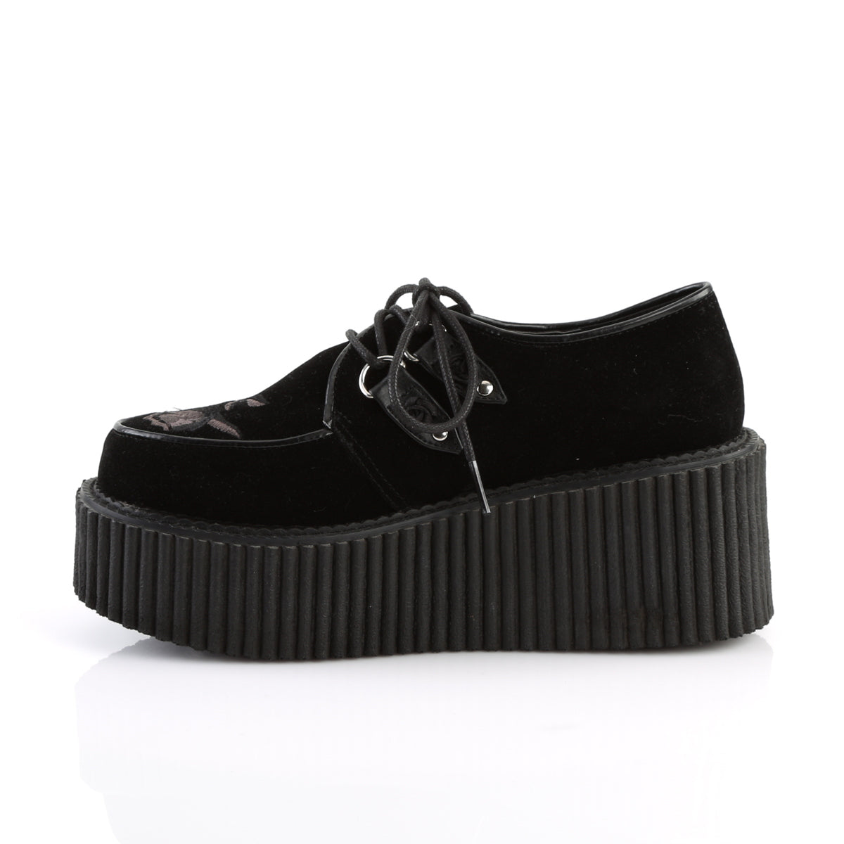 3 Inch Platform CREEPER-219 Black Velvet