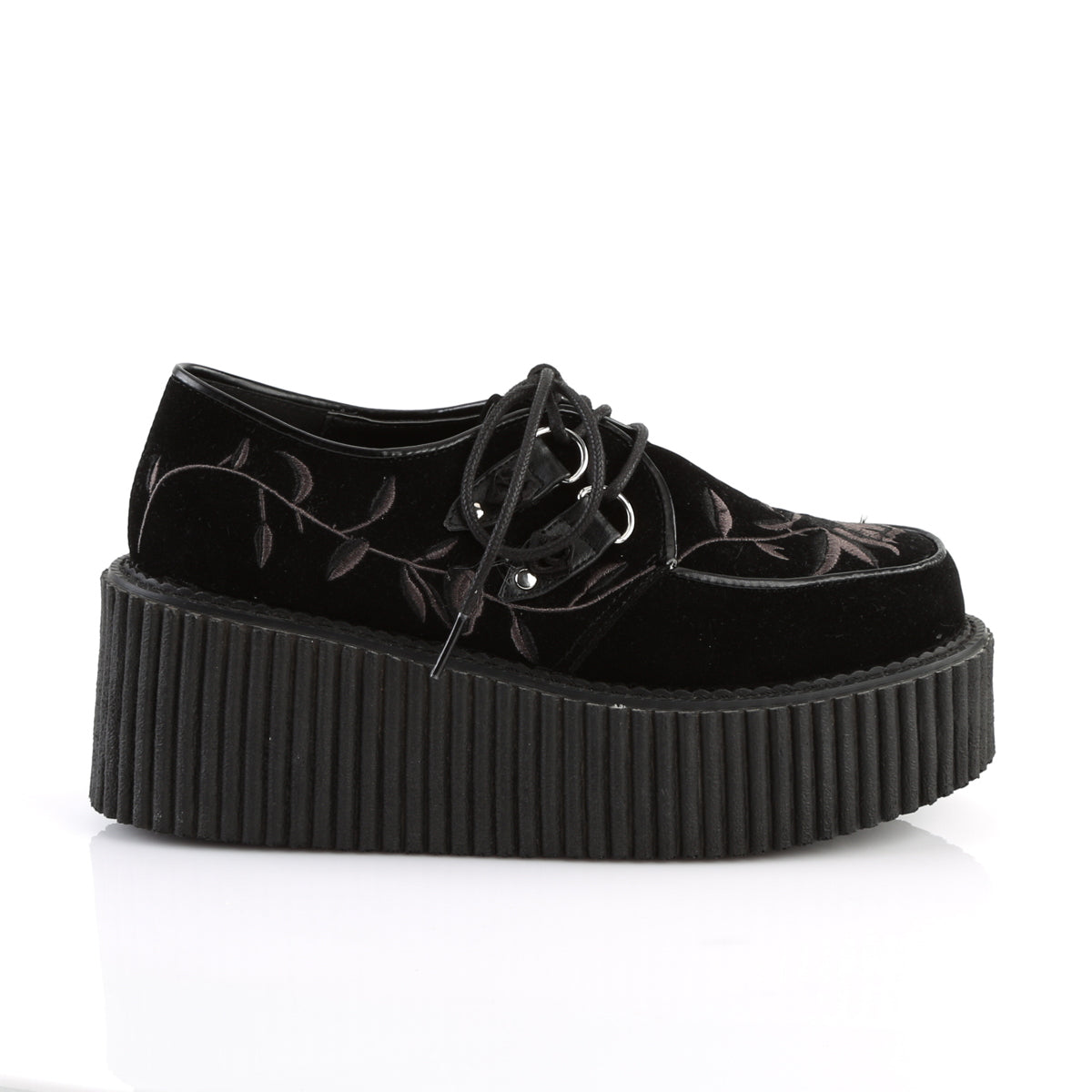 3 Inch Platform CREEPER-219 Black Velvet