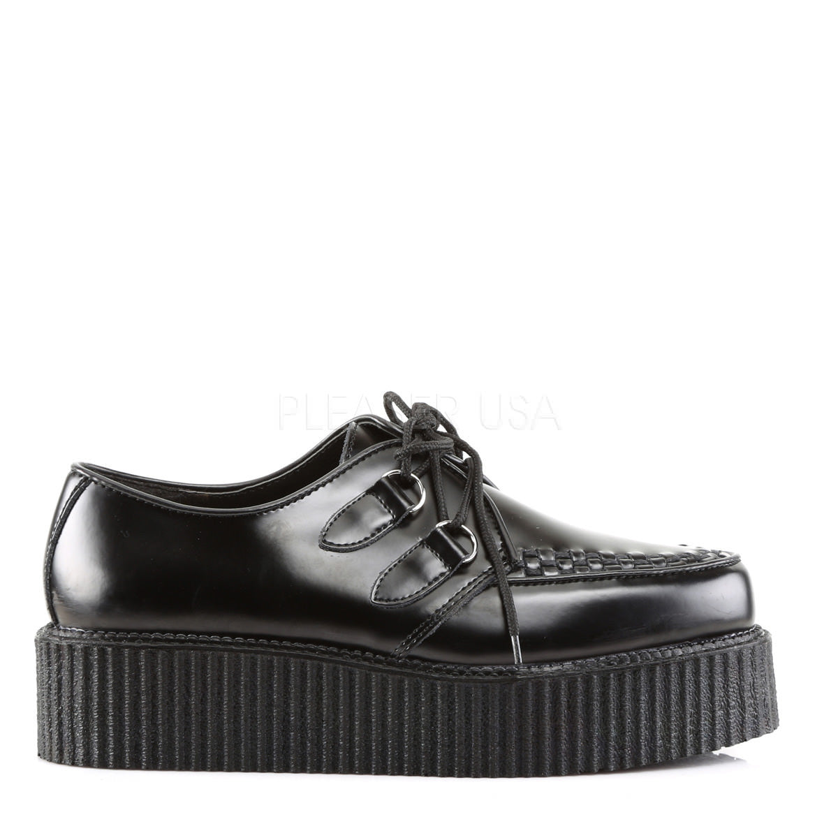 Demonia,DEMONIA CREEPER-402 Men's Black Leather Creepers - Shoecup.com