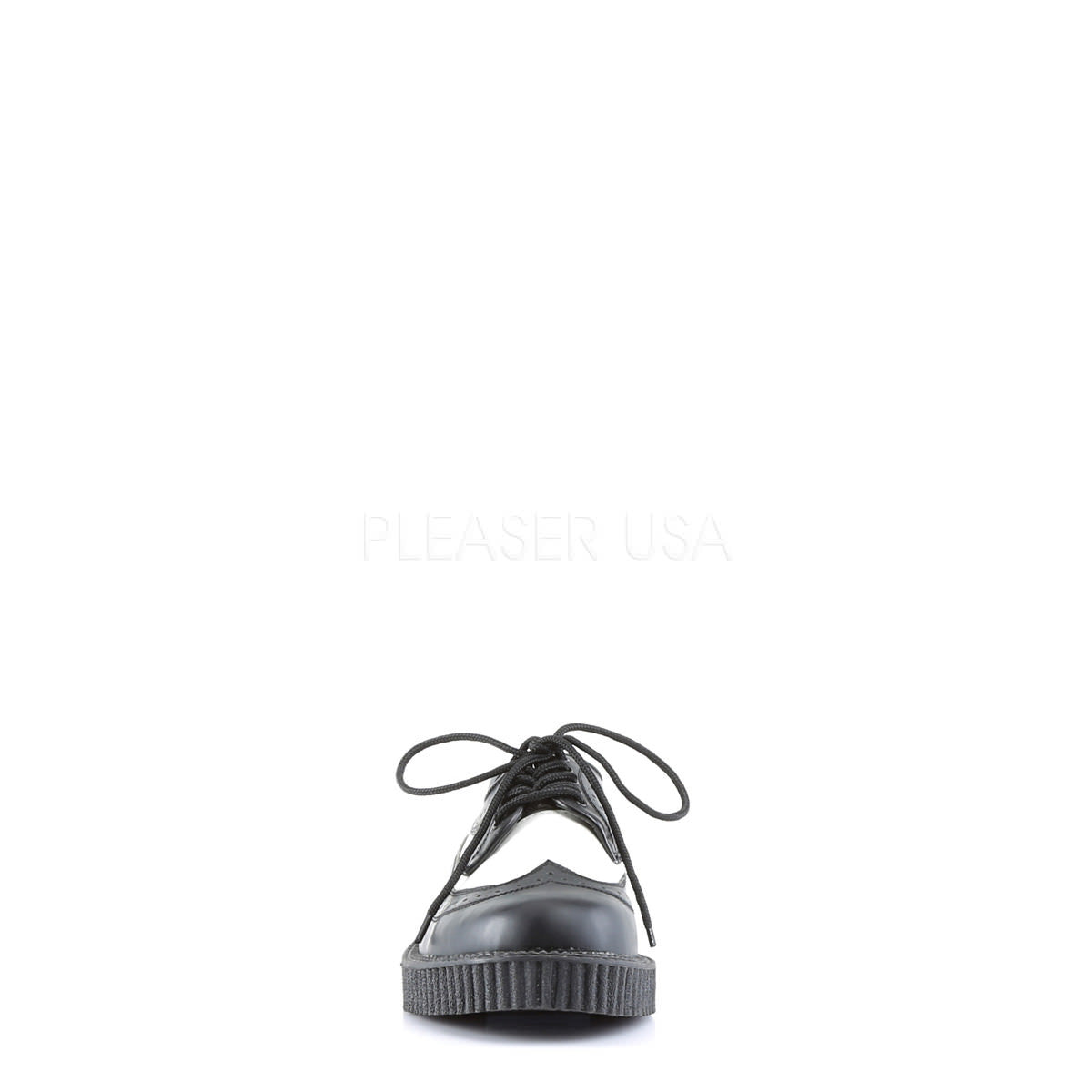 Demonia,DEMONIA CREEPER-608 Men's Black-White Leather Creepers - Shoecup.com