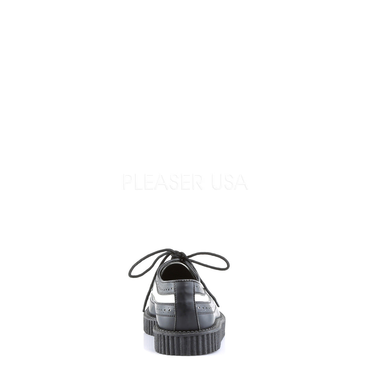 Demonia,DEMONIA CREEPER-608 Men's Black-White Leather Creepers - Shoecup.com
