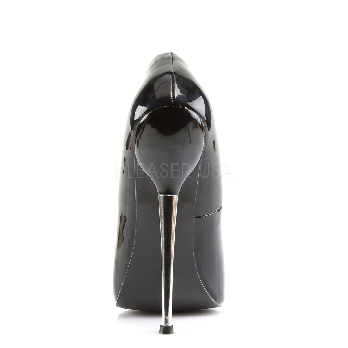DEVIOUS DAGGER-01 Black Pat Plain Pumps