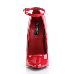 DEVIOUS DAGGER-12 Red Pat Plain Pumps