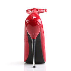 DEVIOUS DAGGER-12 Red Pat Plain Pumps