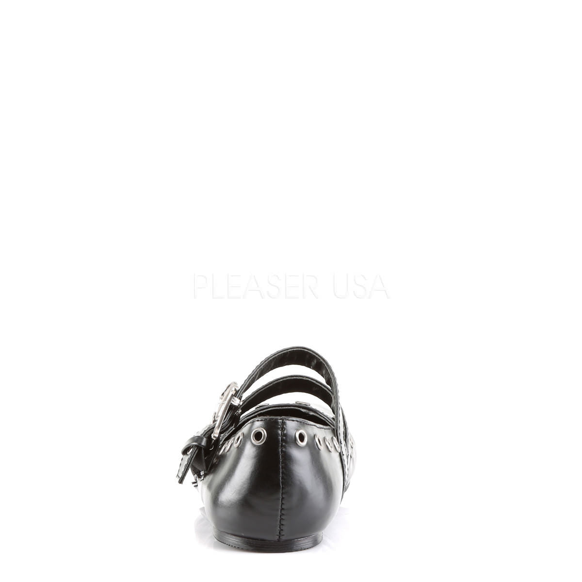 Demonia,DEMONIA DAISY-03 Black Pu Ballet Flats - Shoecup.com