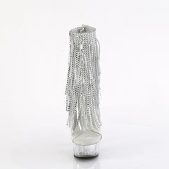 6 Inch Heel DELIGHT-1017RSF Clear Silver