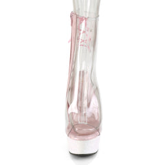 6 Inch Heel DELIGHT-1018C Clear Opal Glitter